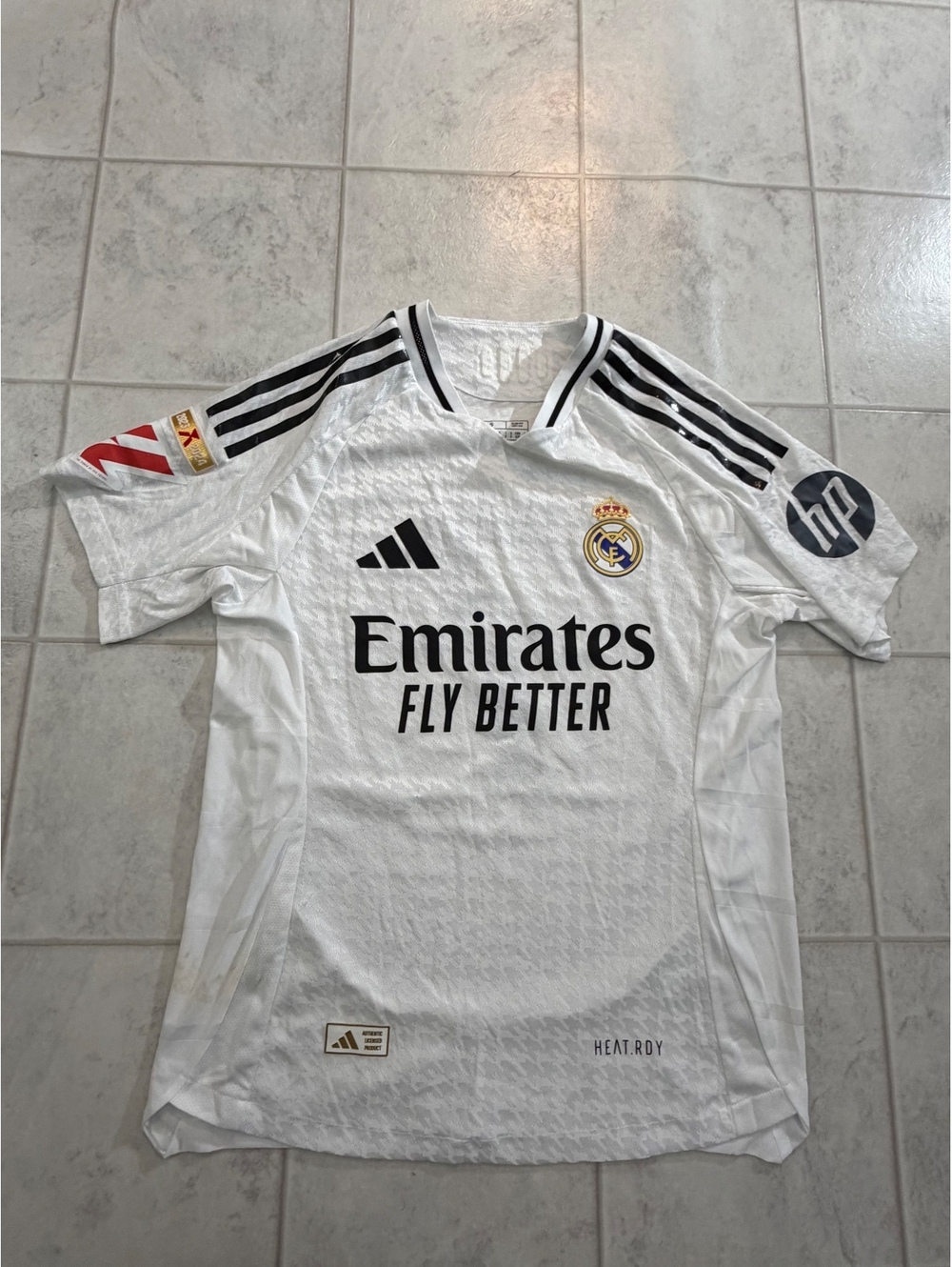 Adidas Real Madrid Home Jersey Number 7 White Size Small